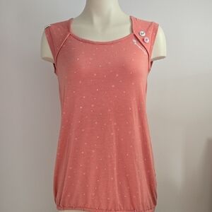 Elegant Sleeveless Peach Tank Top